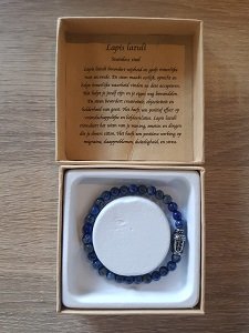 Dames armband Lapis Lazuli met Boeddha kraal